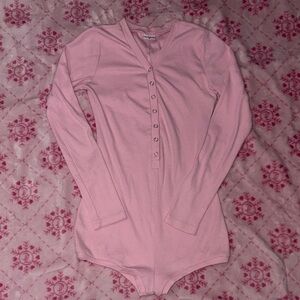 Pink Long Sleeve Bodysuit